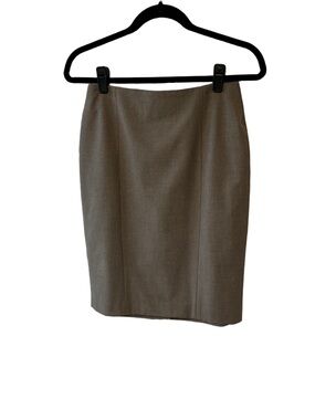 Ann Taylor Classic Women's Pencil Skirt in Taupe Size 4